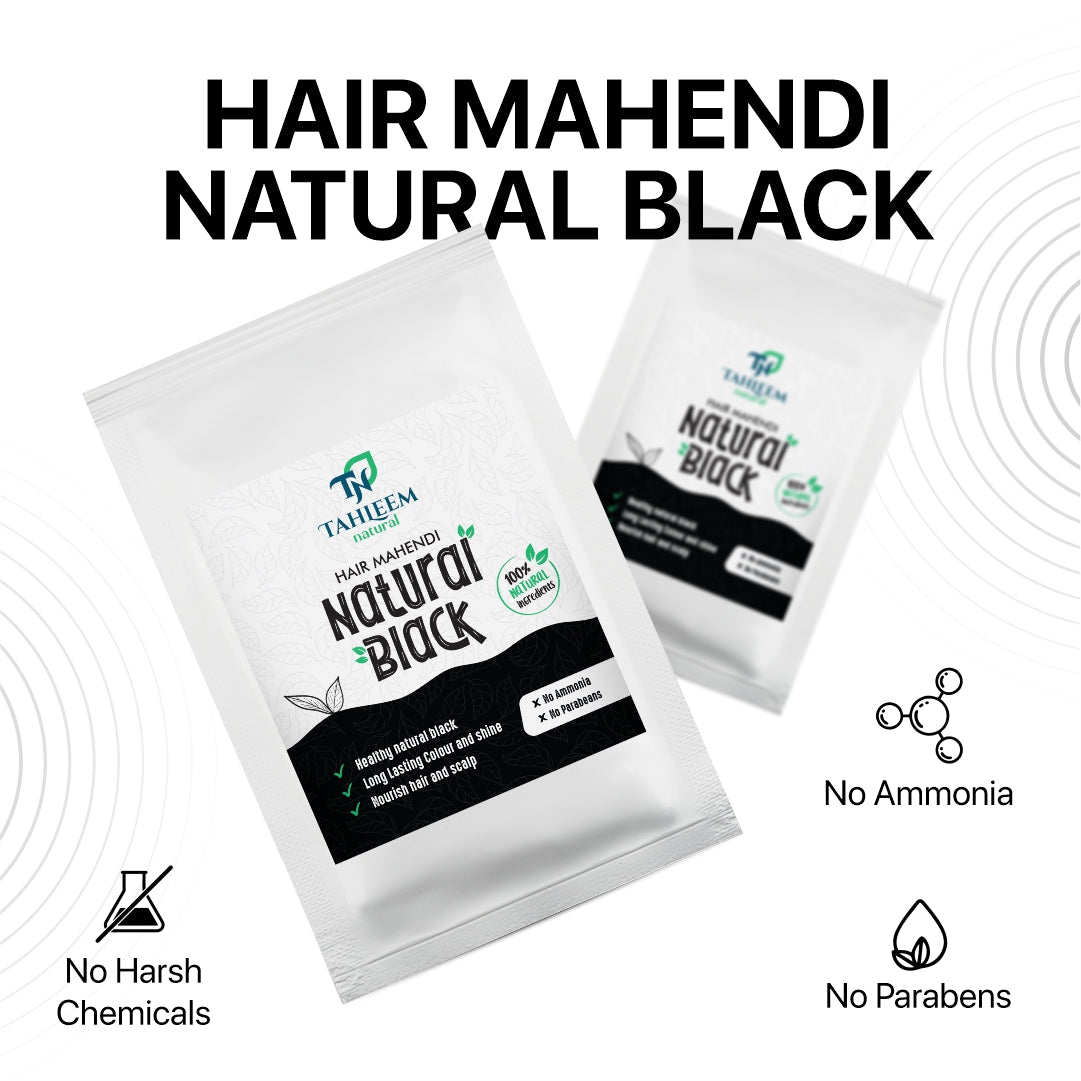 Natural Black Hair Mehendi