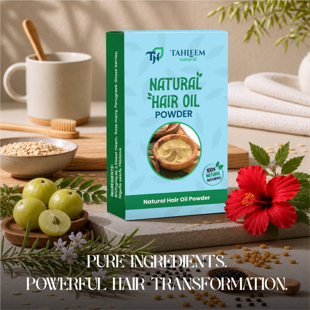 Natural Hair Oil Powder