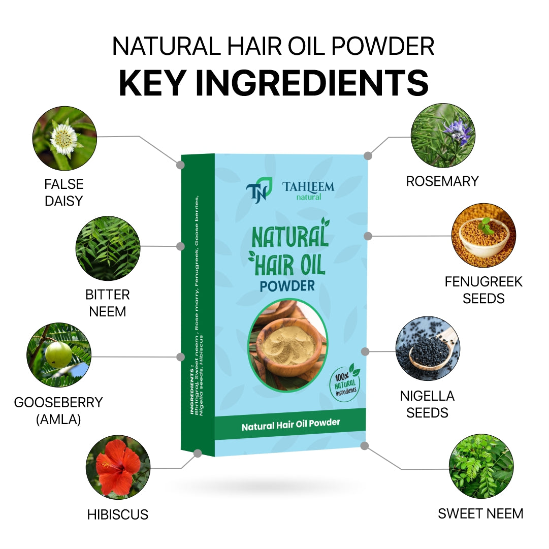Natural Hair Oil Powder