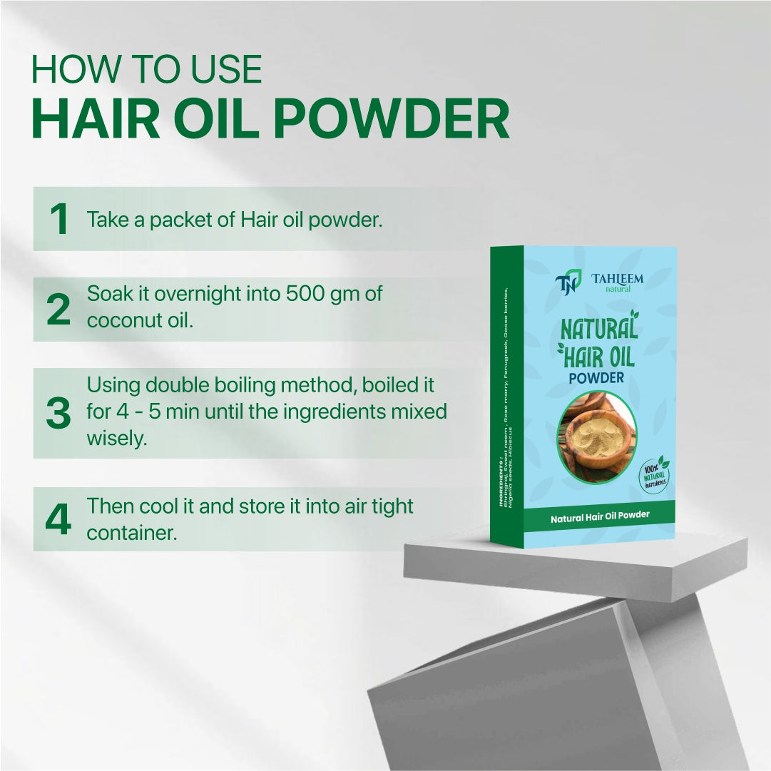 Natural Hair Oil Powder